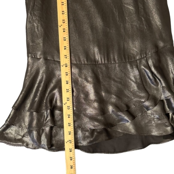 BANANA REPUBLIC Top Sz. S Petite Metallic Tiered Ruffle Hem Peplum Whimsical NEW - Picture 12 of 15